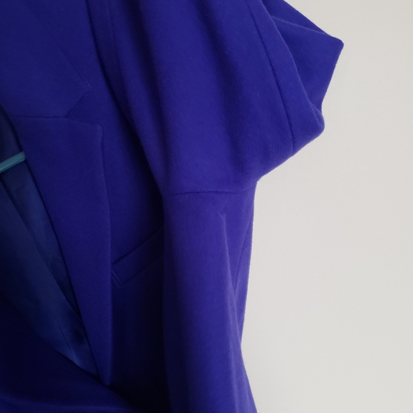 Gap Wool Blend Bright Purple Academy Blazer Size 8 - Picture 10 of 12